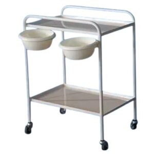 Instrumendikäru valge 2-riiuliga CMSZ2